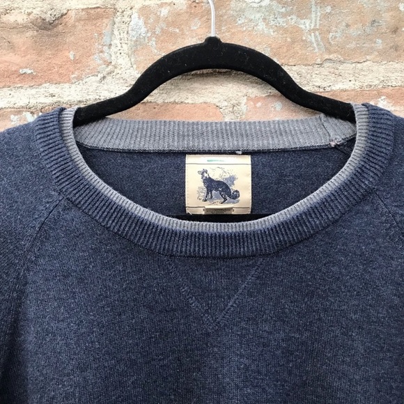 Refectory Gray Sweater Mens Grey Crewneck Cotton Knit Pullover XL Soft - Picture 4 of 7